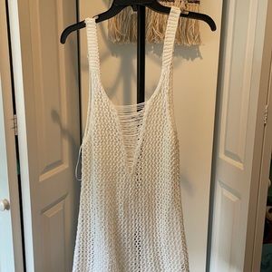 Elegant White Knit Dress